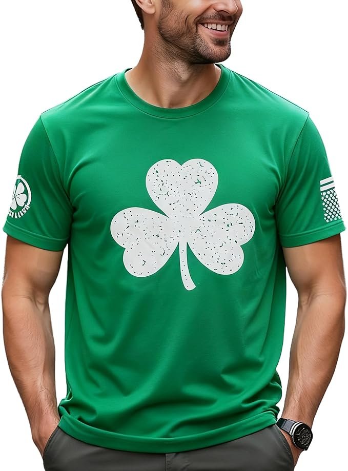 St Patricks Day Shamrock Graphic Tee
